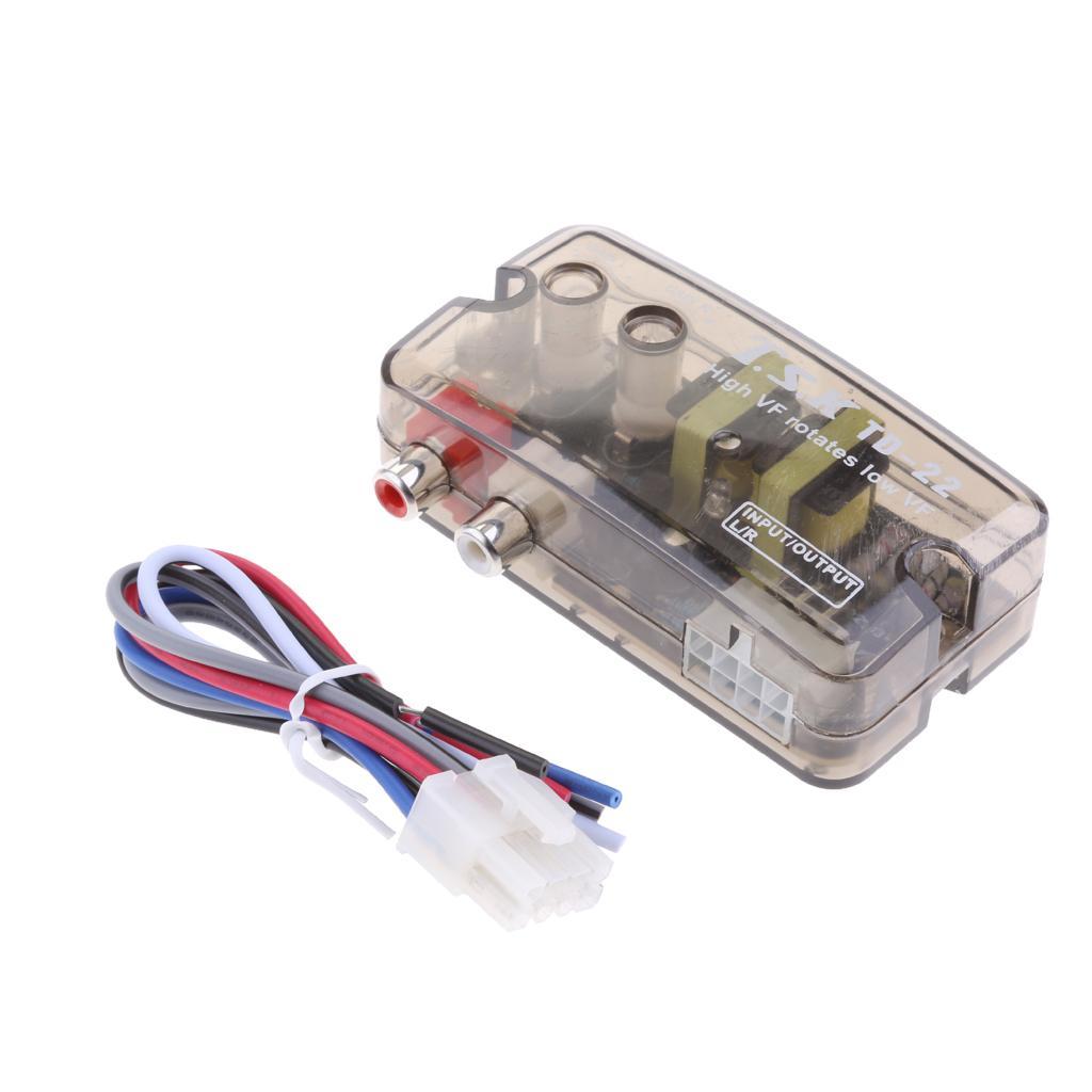 Auto Car Stereo Speaker to RCA Converter High VF to Low VF Line Level Cable