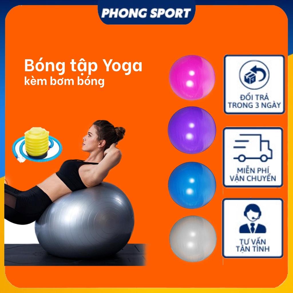 Bóng Tập Gym, Tập Yoga Trơn 65 - 75cm