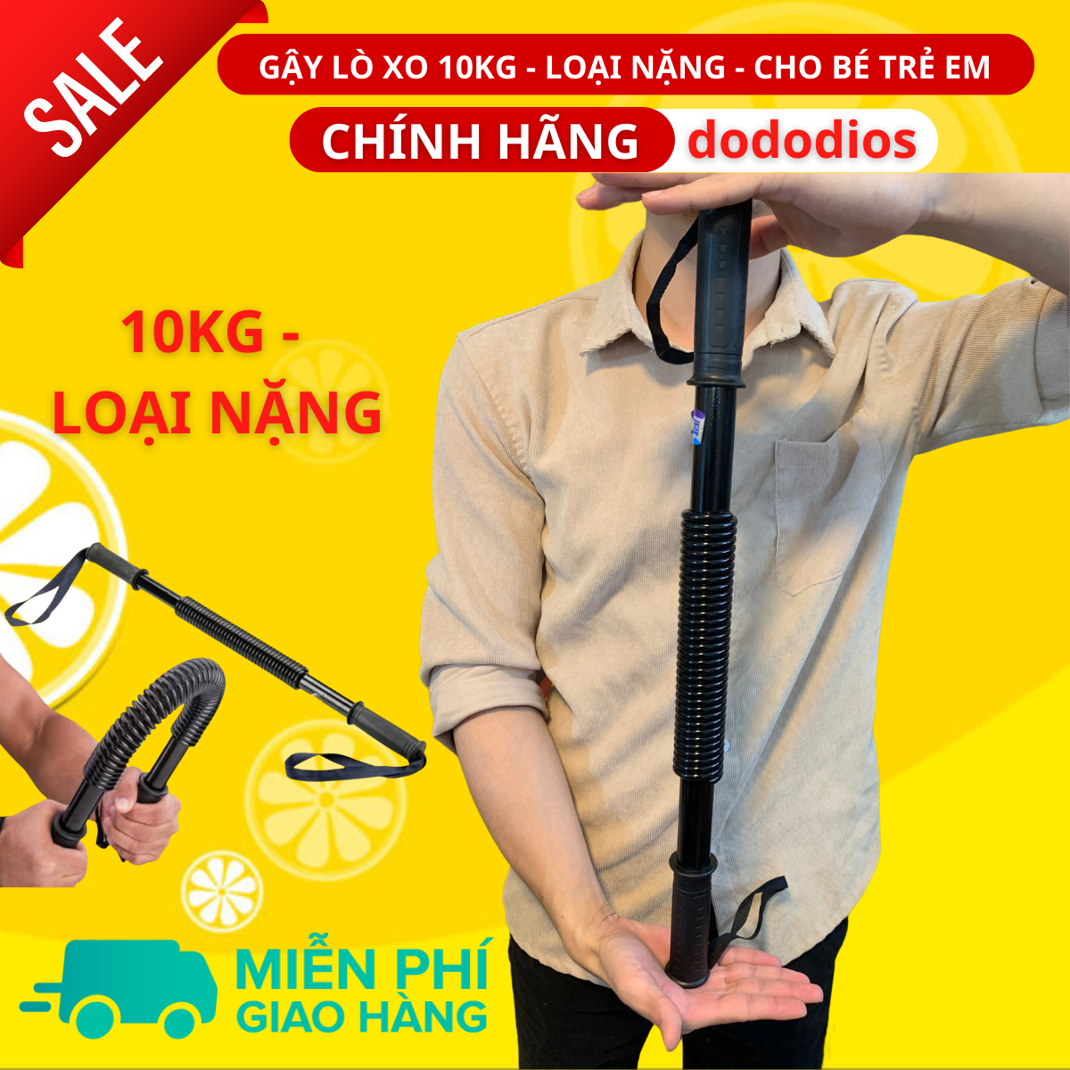 Hình ảnh gậy tập cơ tay 10kg bằng lò xo kháng lực - LOẠI NẶNG - dụng cụ tập thể dục thể thao tại nhà - hãng dododios, gậy lò xo tập cơ tay cho trẻ em, thanh lò xo 10kg cho trẻ em, gậy lò xo cho trẻ em, lò xo tập cơ tay cho trẻ, thanh lò xo cho trẻ em