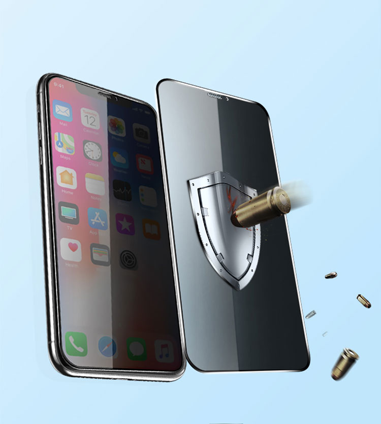 Kính cường lực dành cho iPhone Xs/X Full 3D MIPOW KING BULL chống nhìn trộm - Hàng chính hãng