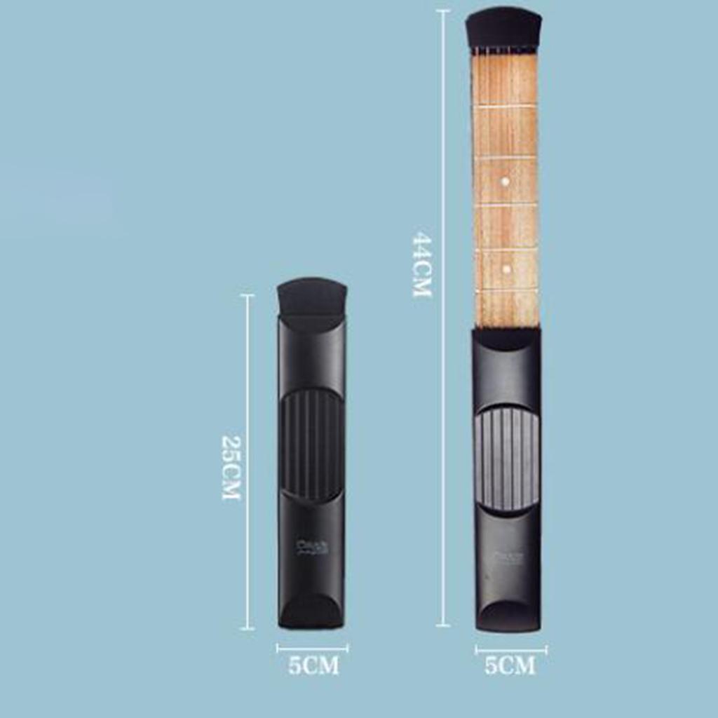 Wooden 6 Fret Pocket Guitar 6 String Gadget Mini