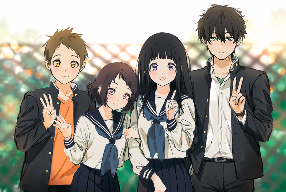 Poster A3 dán tường Anime, decal 30x42 trang trí có keo Hyouka Wallpapers 2