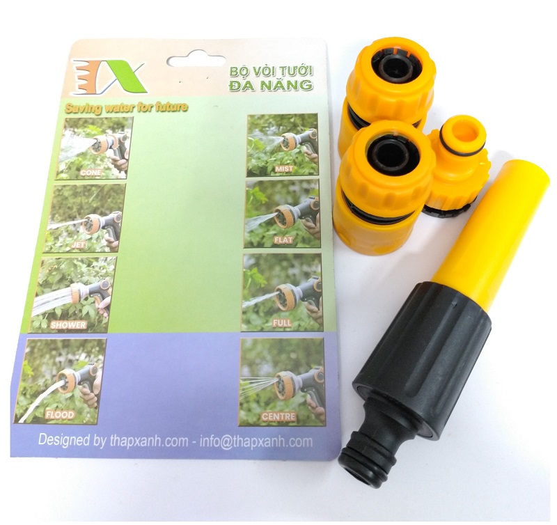 Bộ Vòi Tưới Đa Năng, Vòi 4 món, tưới cây, rửa xe, bền bỉ, an toàn và thân thiệt với môi trường