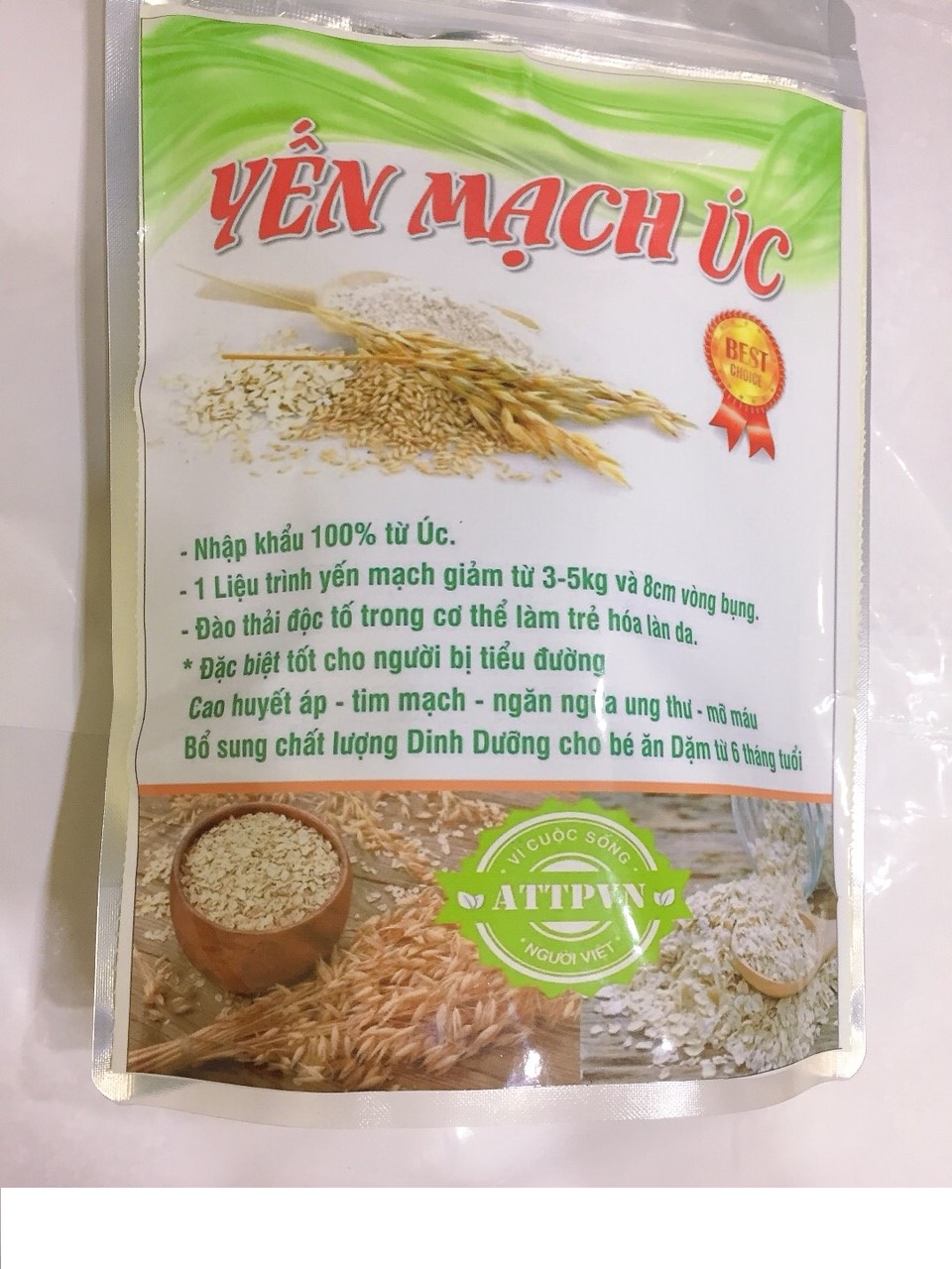 YẾN MẠCH HẠT NHUYỄN NHẬP KHẨU TỪ ÚC 1KG