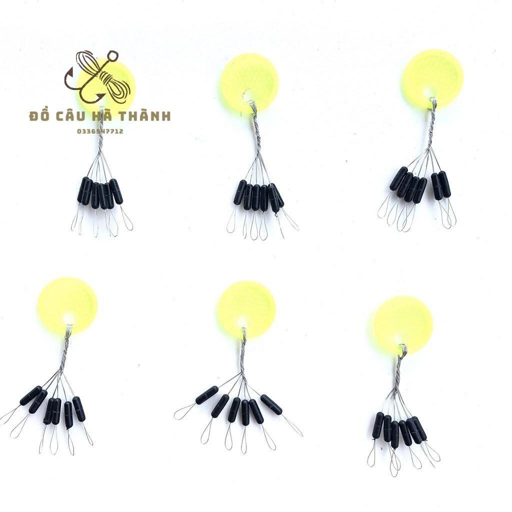 Hạt chặn phao câu cá T1999 siêu bền, dành cho câu tay , câu đơn , câu đài 6 hạt