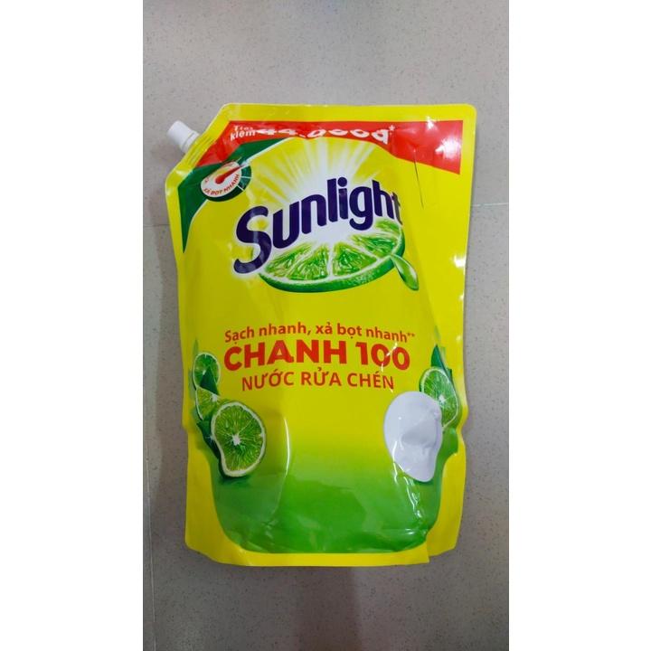 Combo 2 Túi Khổng Lồ Nước rửa chén Sunlight Chanh 100 Túi 3.5 Kg x2