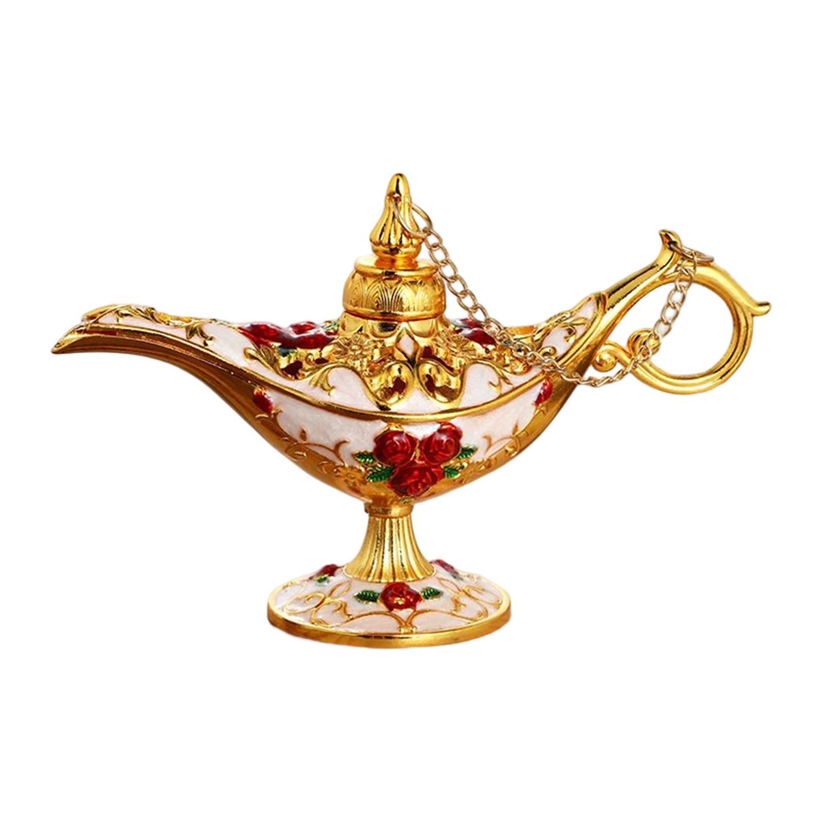 Lamp Washing Light Arabian Props Collection Gift Oil Lamp Pot Table Centerpiece Statue Lamp for Decor Birthday Home Festive Holiday