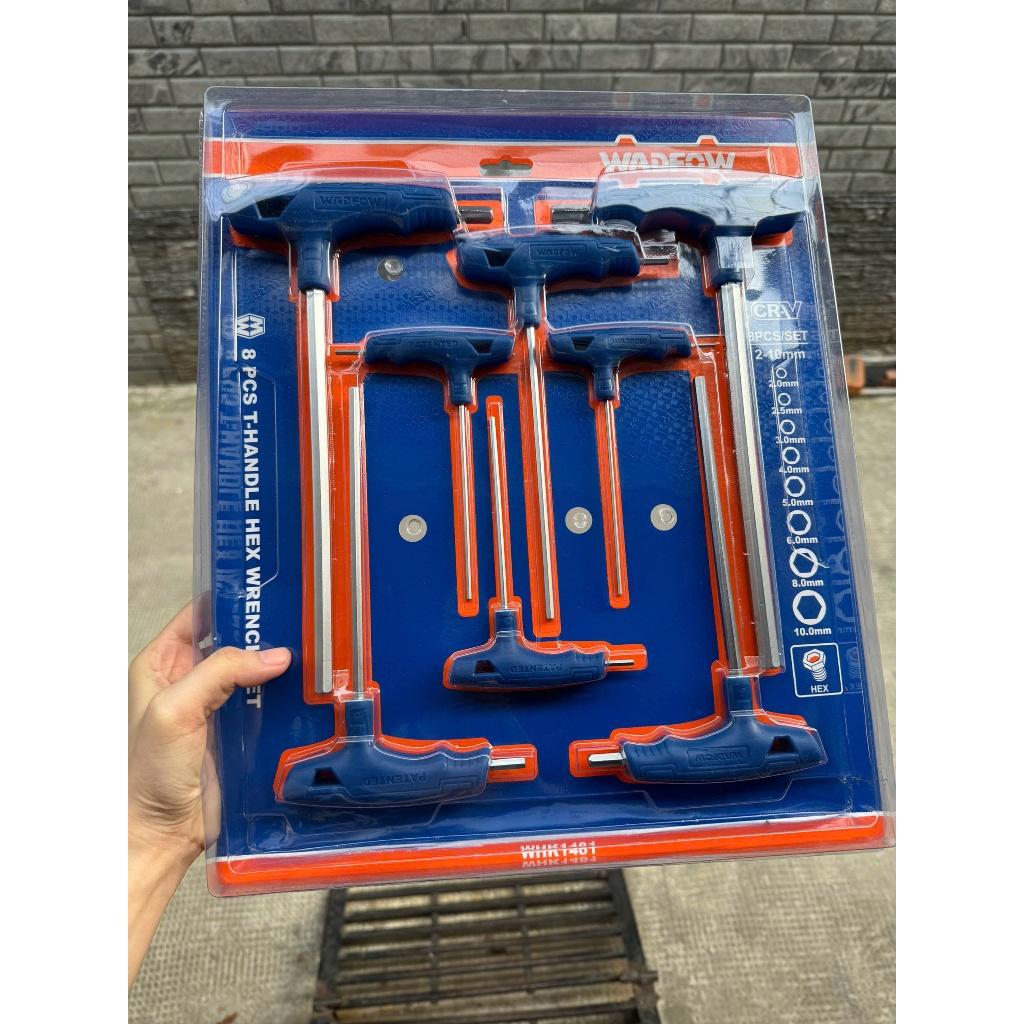 BỘ CỜ LÊ LỤC GIÁC TAY CẦM CHỮ T 8 CHI TIẾT WHK1481 WADFOW - HÀNG CHÍNH HÃNG