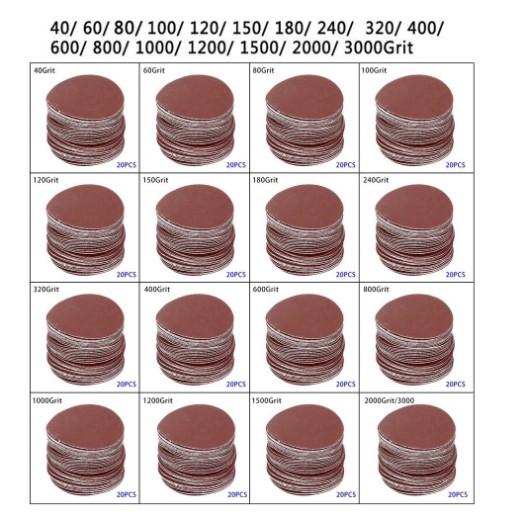 Bộ 10 Tờ Nhám Đĩa Tròn 5 Inches 80 Grit - Trường Thịnh Sài Gòn