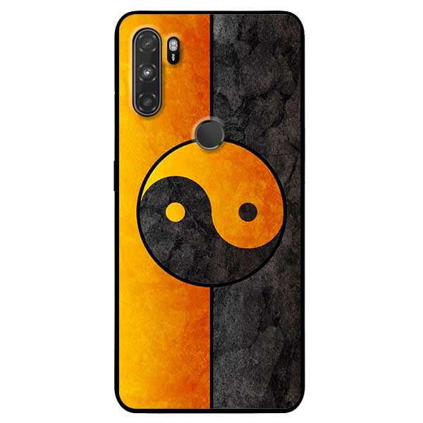 Ốp lưng dành cho Vsmart Active 3 mẫu Vòng Tròn Cam Đen