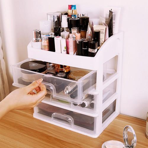 Kệ tủ đựng mỹ phẩm đồ trang điểm trong suốt 4 tầng Tashuan TS