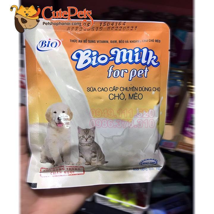 Sữa cho chó mèo Bio Milk 100g Sữa bột dinh dưỡng cho thú cưng