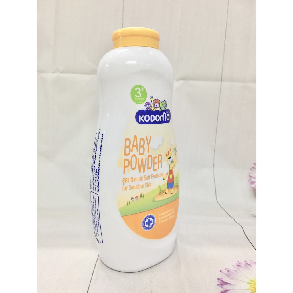 Phấn trẻ em Kodomo Natural Soft 350g dưỡng ẩm cho trẻ em (Thái Lan) - phấn thơm cho bé sơ sinh an toàn khi sử dụng