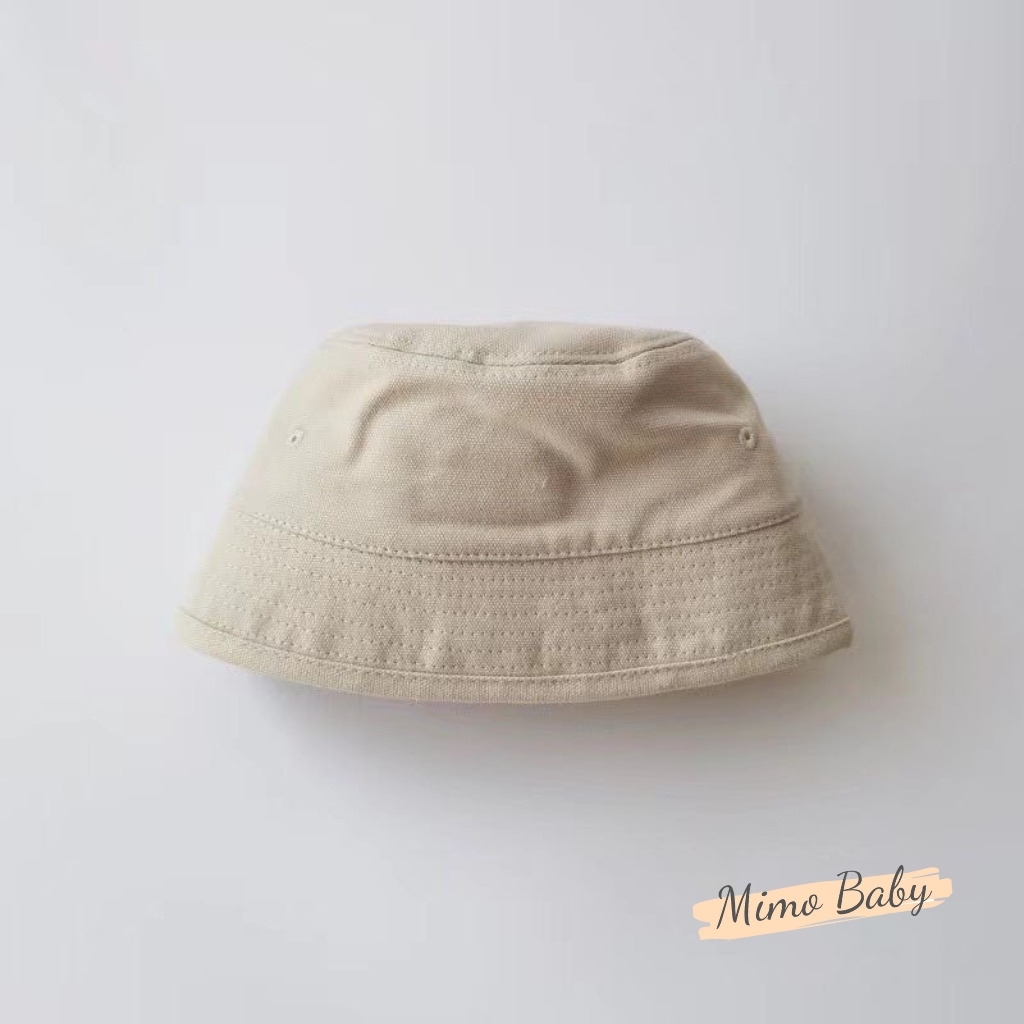 Mũ bucket màu trơn phong cách Hàn Quốc cho bé MH224 Mimo Baby