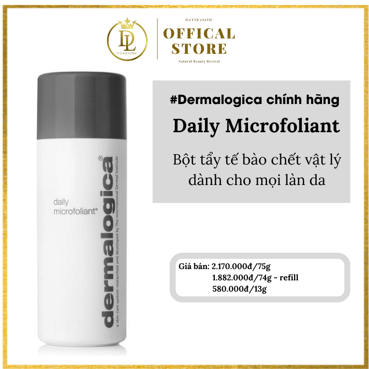 Tẩy tế bào chết vật lý  dành cho mọi làn da Dermalogical Daily Microfoliant 73g