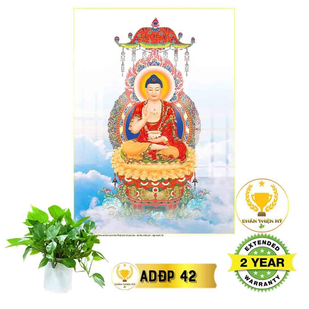 Tranh Phật A Di Đà có khung_ADDK9