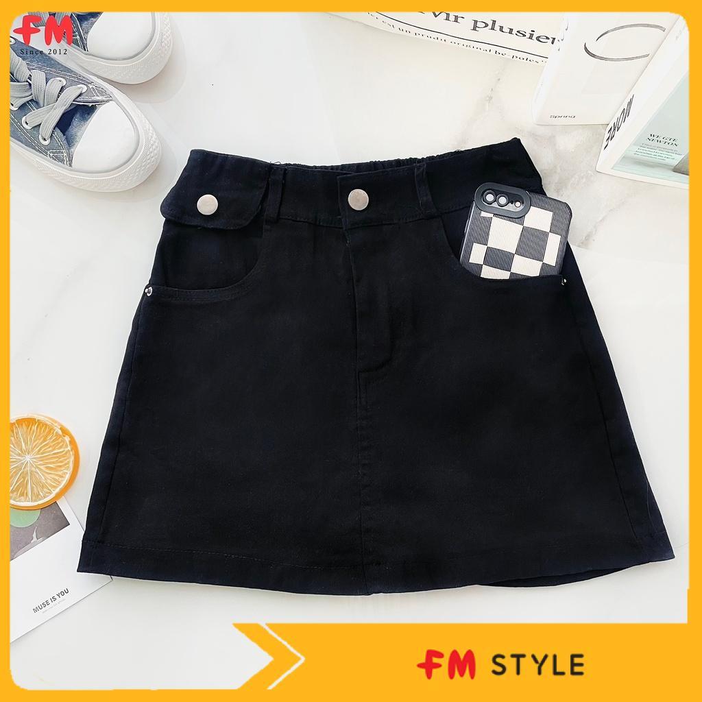 Chân váy dáng A nữ FM Style ulzzang ngắn lưng cao công sở 220319146