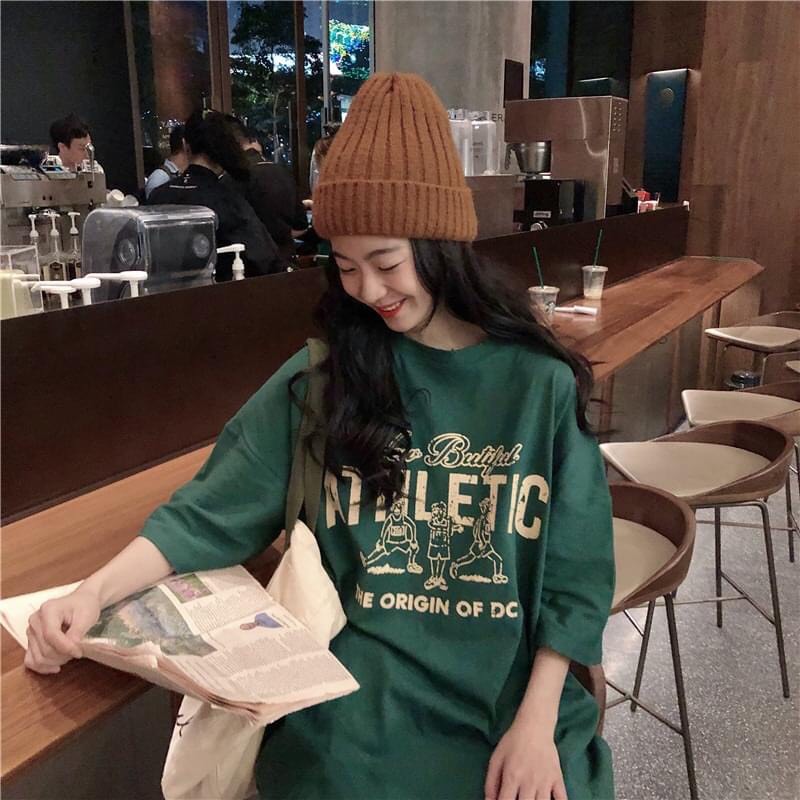 [ Có Ảnh Thật ] Áo thun unisex tay lỡ form rộng - Phông Athletic