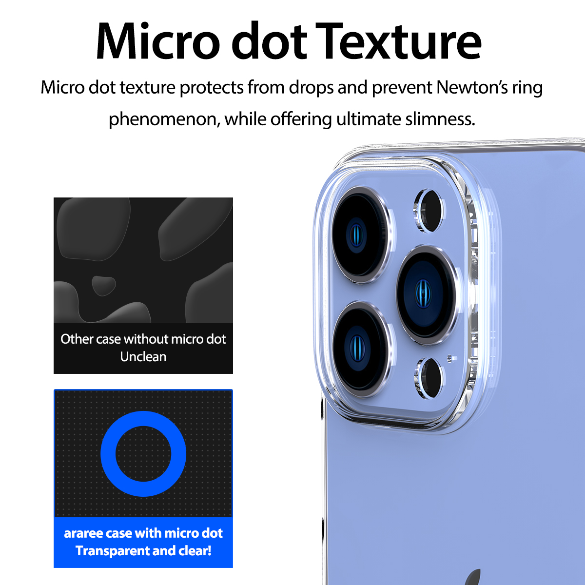 Ốp Lưng Chống Sốc ARAREE Nukin 085 Clear Dành Cho iPhone 14 / 14 Plus / 14 Pro / 14 Pro Max - Hàng Chính Hãng