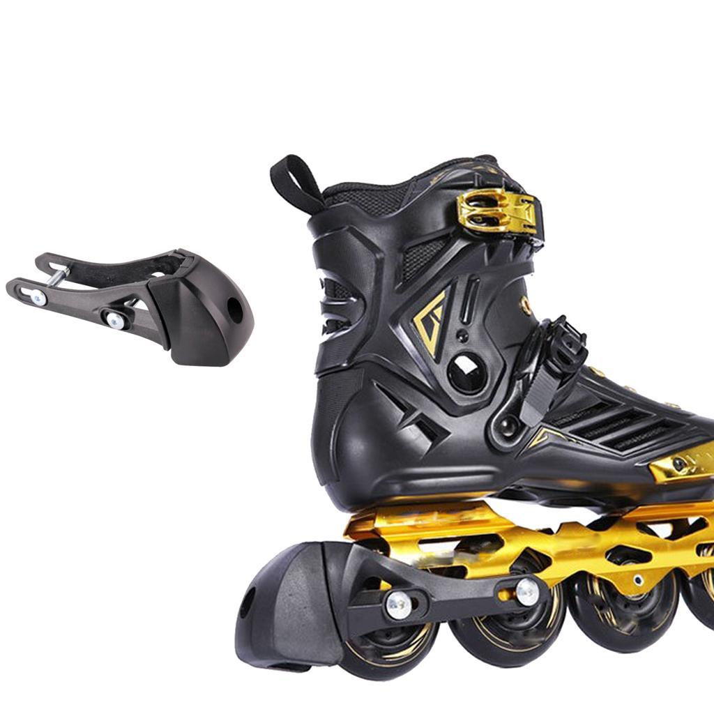 Universal Plastic Inline Skates Roller Brakes Block Brake Stopper Black