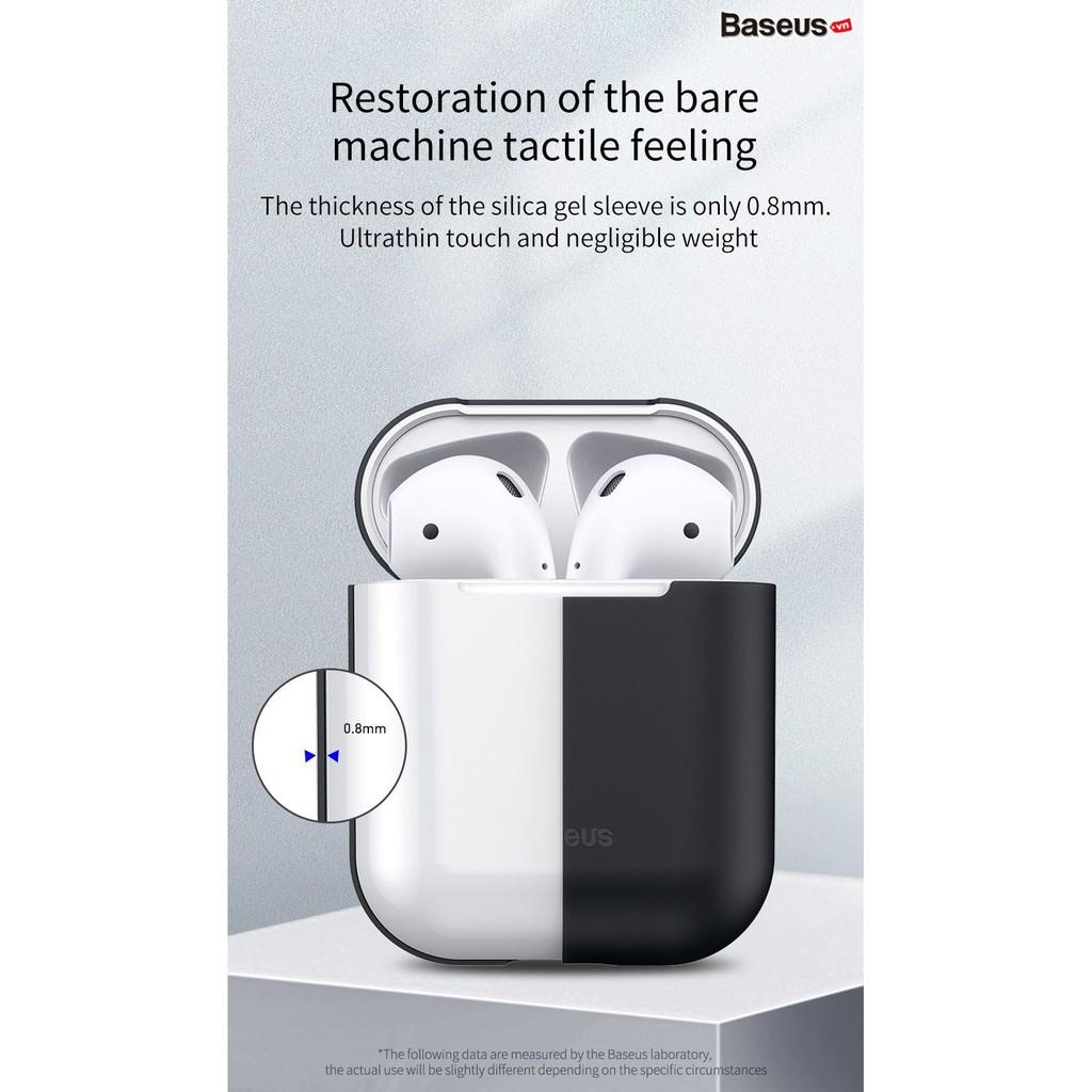 Bao Silicone siêu mỏng Baseus Ultrathin Series Silica Gel Protector cho Apple AirPods 1/2