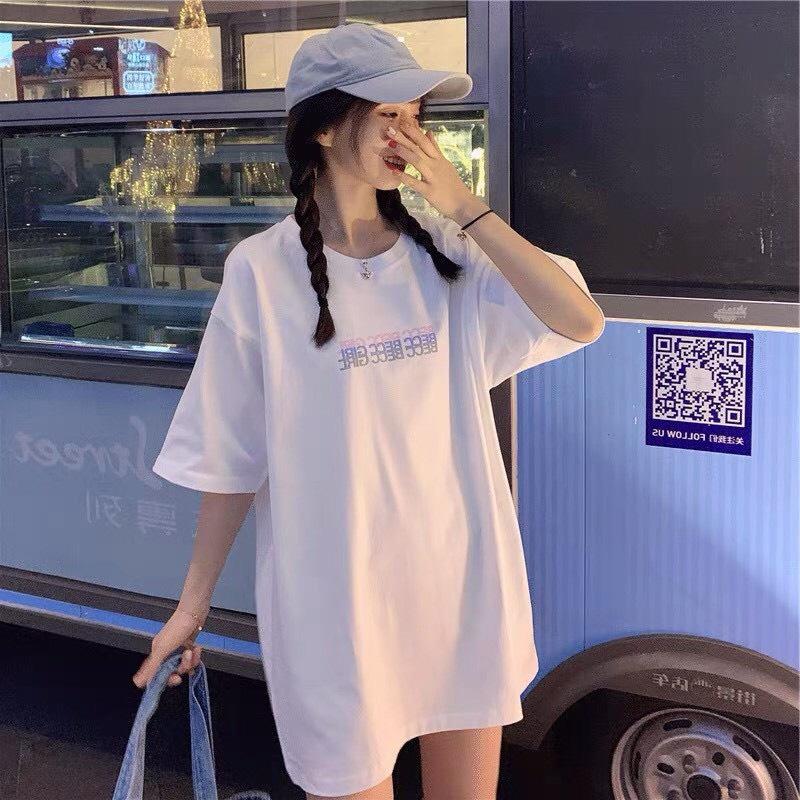 Áo Thun In Chữ Action Áo Thun Tay Lỡ Form Rộng Unisex 38-65kg Nam Nữ Phong Cách Ullzang
