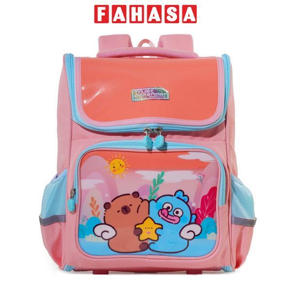 Ba Lô Chống Gù Capybara Và Hangyodon - Mr.Vui 1061 - Màu Hồng Cam