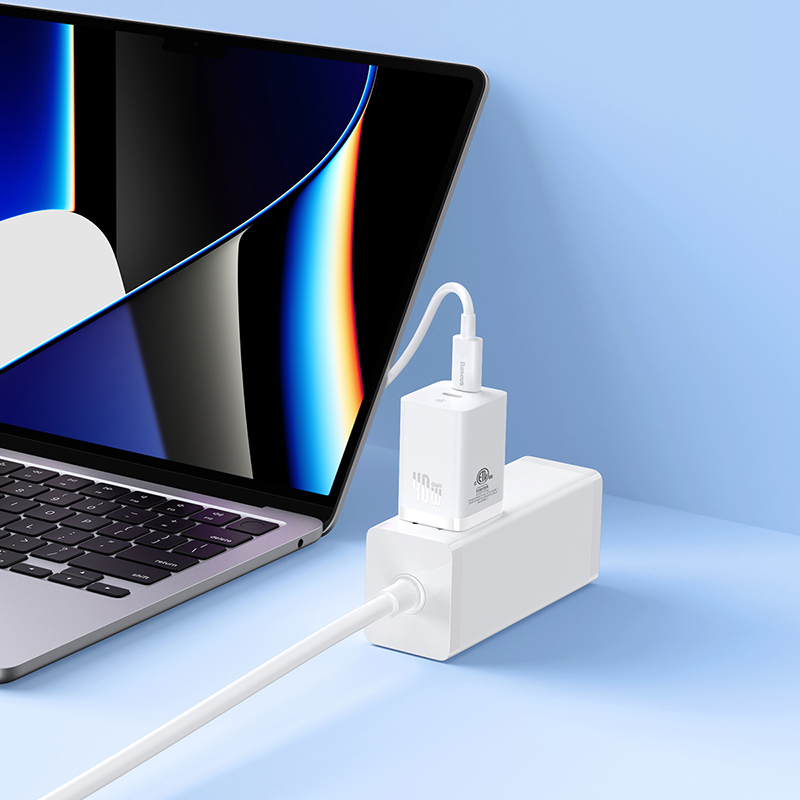 Cốc Sạc Nhanh Nhỏ Gọn OS-Baseus GaN5 Pro Fast Charger C+C 40W US
