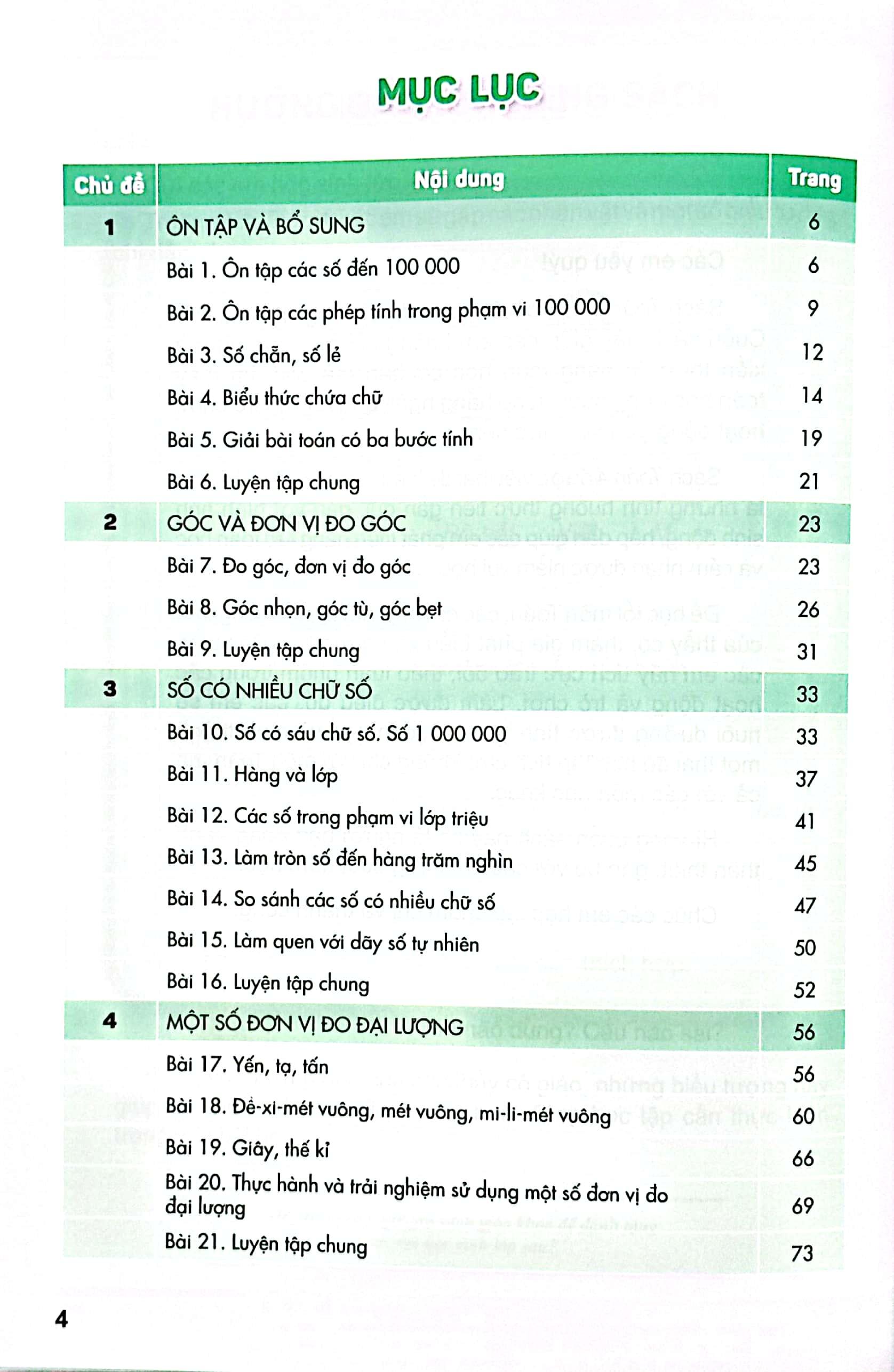 Sách Giáo Khoa Toán 4 - Tập 1 (Kết Nối Tri Thức) (Chuẩn)