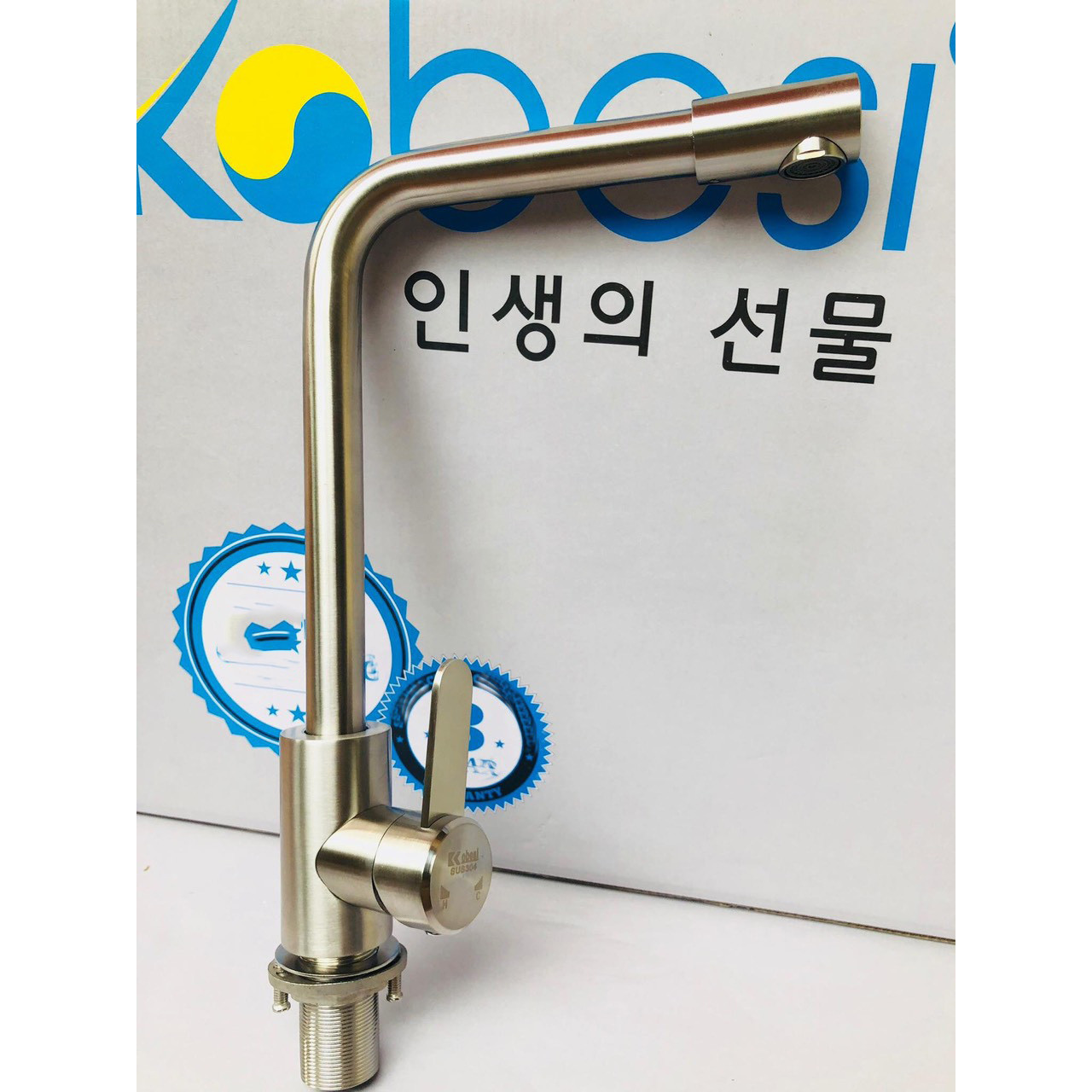 Vòi rửa bát nóng lạnh inox 304