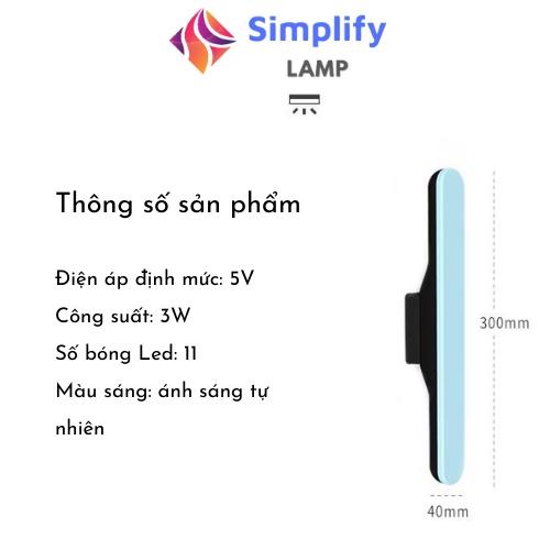 Đèn ngủ Led cảm ứng chạm sạc tích điện thông minh, dùng làm đèn học cực đẹp, đèn trang điểm cute