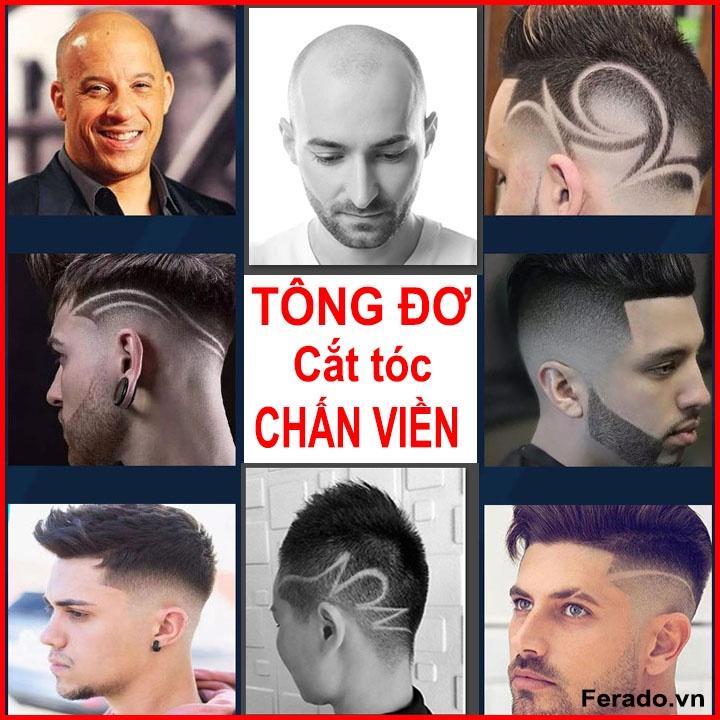 Tông đơ cắt tóc - cạo râu - bấm viền - Tông đơ chấn viền sạc điện cầm tay Pin rời