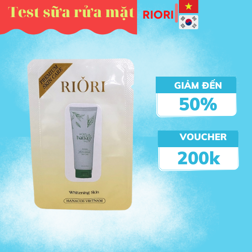 (DẠNG GÓI) Sữa Rửa Mặt Thảo Dược RIORI Herbal Cleanser 1,5g
