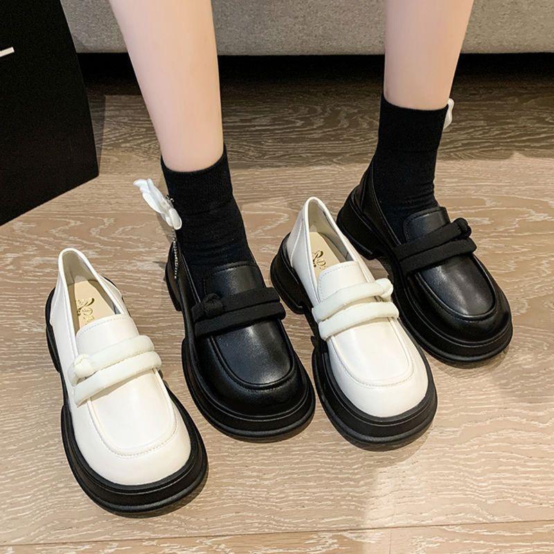 Hàng đang về Giày Loafer/oxford Đế Bánh Mì 5Cm Kiểu Dáng Độc Lạ G174