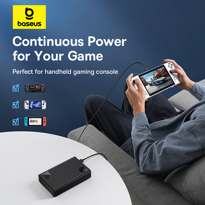 Pin Sạc Dự Phòng OS-Baseus Adaman Digital Display Fast Charge Power Bank 24000mAh 140W (Hàng chính hãng)