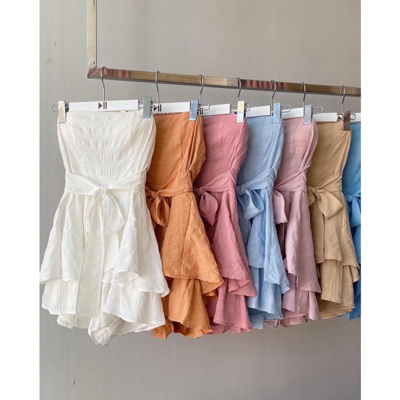 JUMPSUIT cúp ngực cột nơ mút ngực