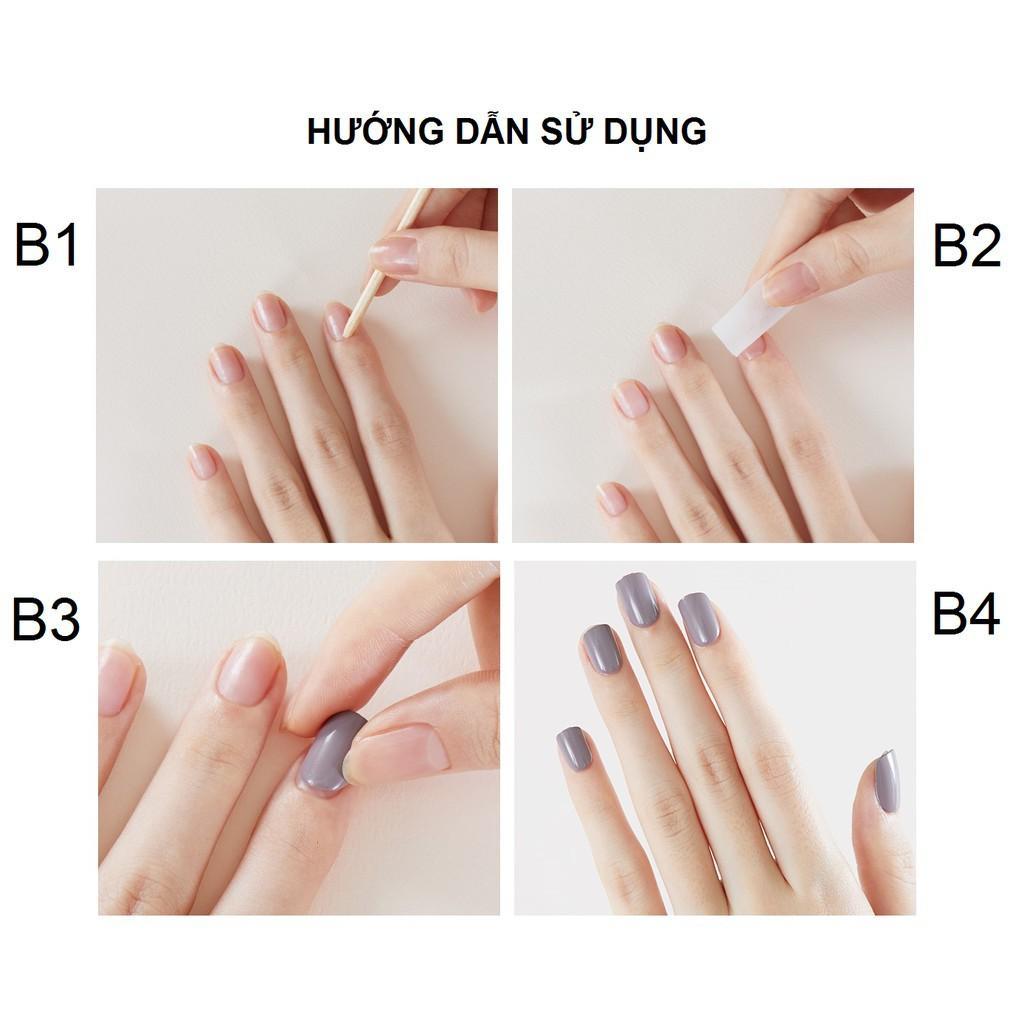 Bộ 24 Móng Tay Gel Tự Dán Press &amp; Go Kiss New York Nail Box - Gossip Beige (KKPA03KA)