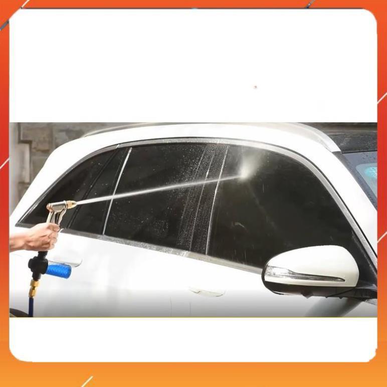 Vòi Xịt️Evoucher Bộ dây vòi xịt nước rửa xe, tưới cây , loại 3m,5m 206587 cút sập,nối vàng+ mở chai