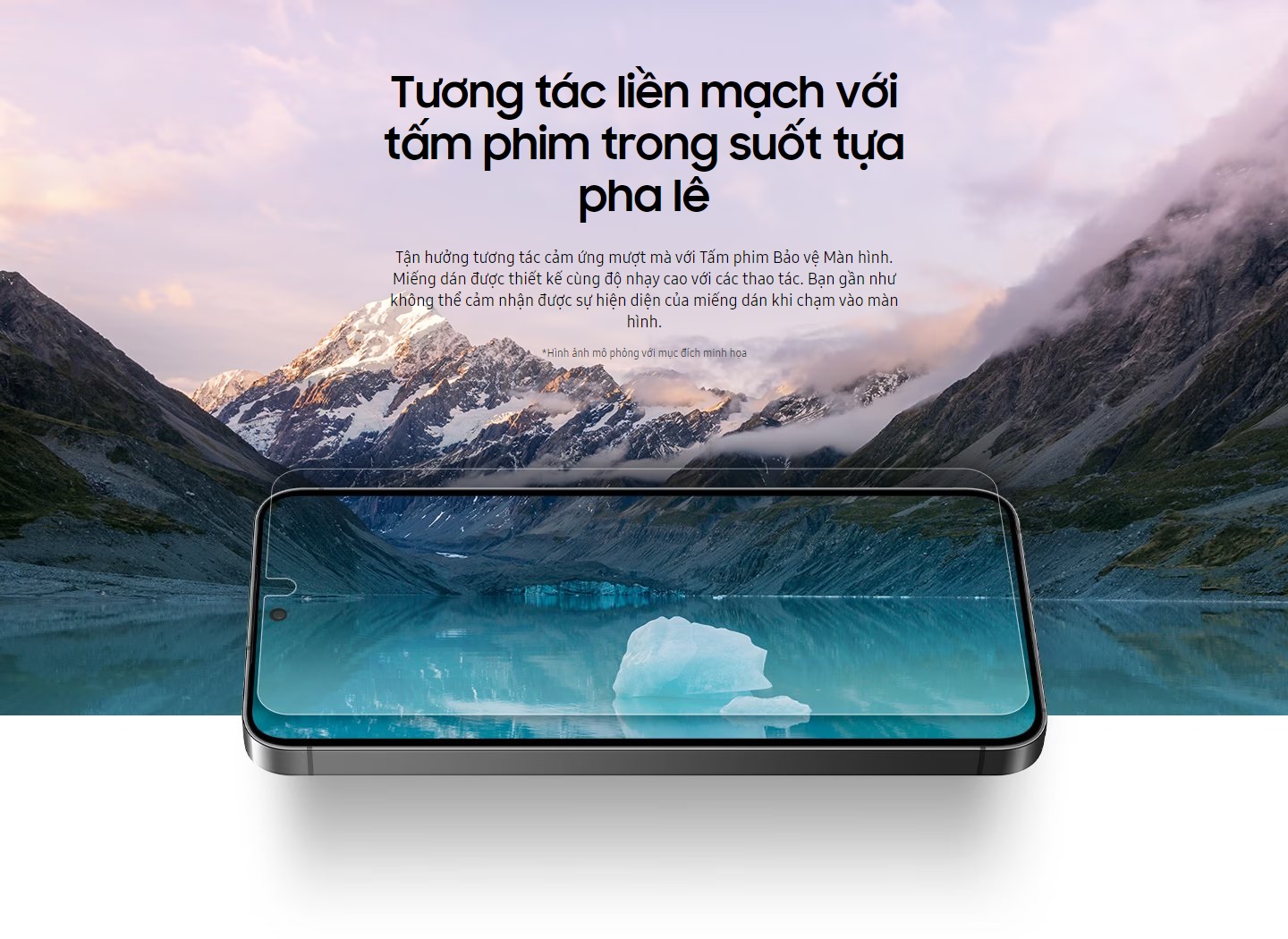Miếng dán màn hình Samsung Galaxy S24 (EF-US921) - Hàng Chính Hãng