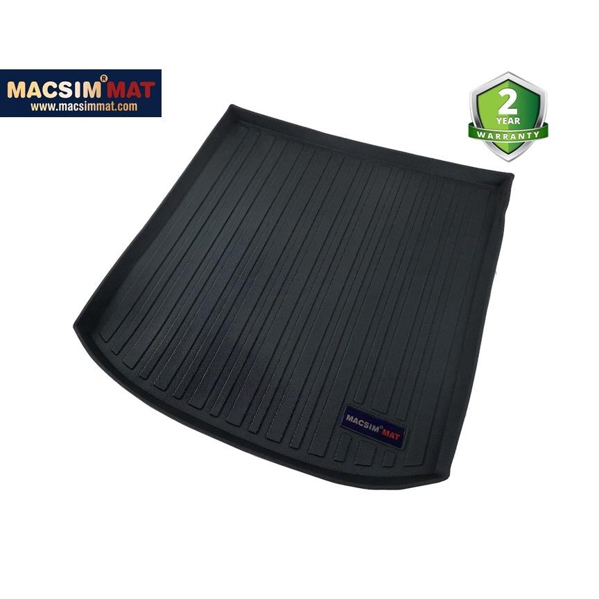 Thảm lót cốp xe ô tô Audi A6 2007-2013 nhãn hiệu Macsim chất liệu TPV cao cấp màu đen