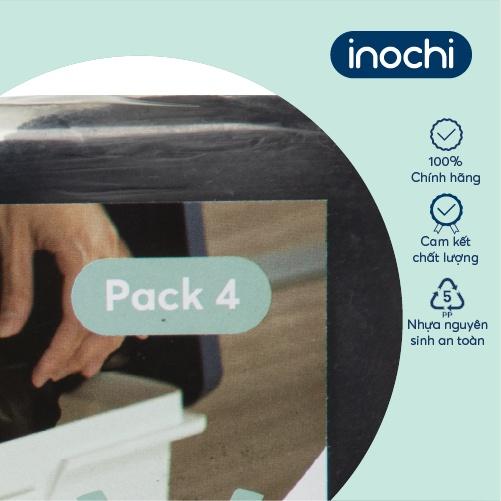 Lô túi rác tiện dụng Inochi - Soji 4 x 10L có quai cầm(gồm 4 cuộn)