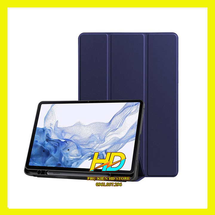 Bao Da Chống Sốc Cho Samsung Tab S7 FE T730/T736 Hiệu Flip Cover Hỗ Trợ Smart Cover Đóng Mở Màn Hình - Hàng Nhập khẩu