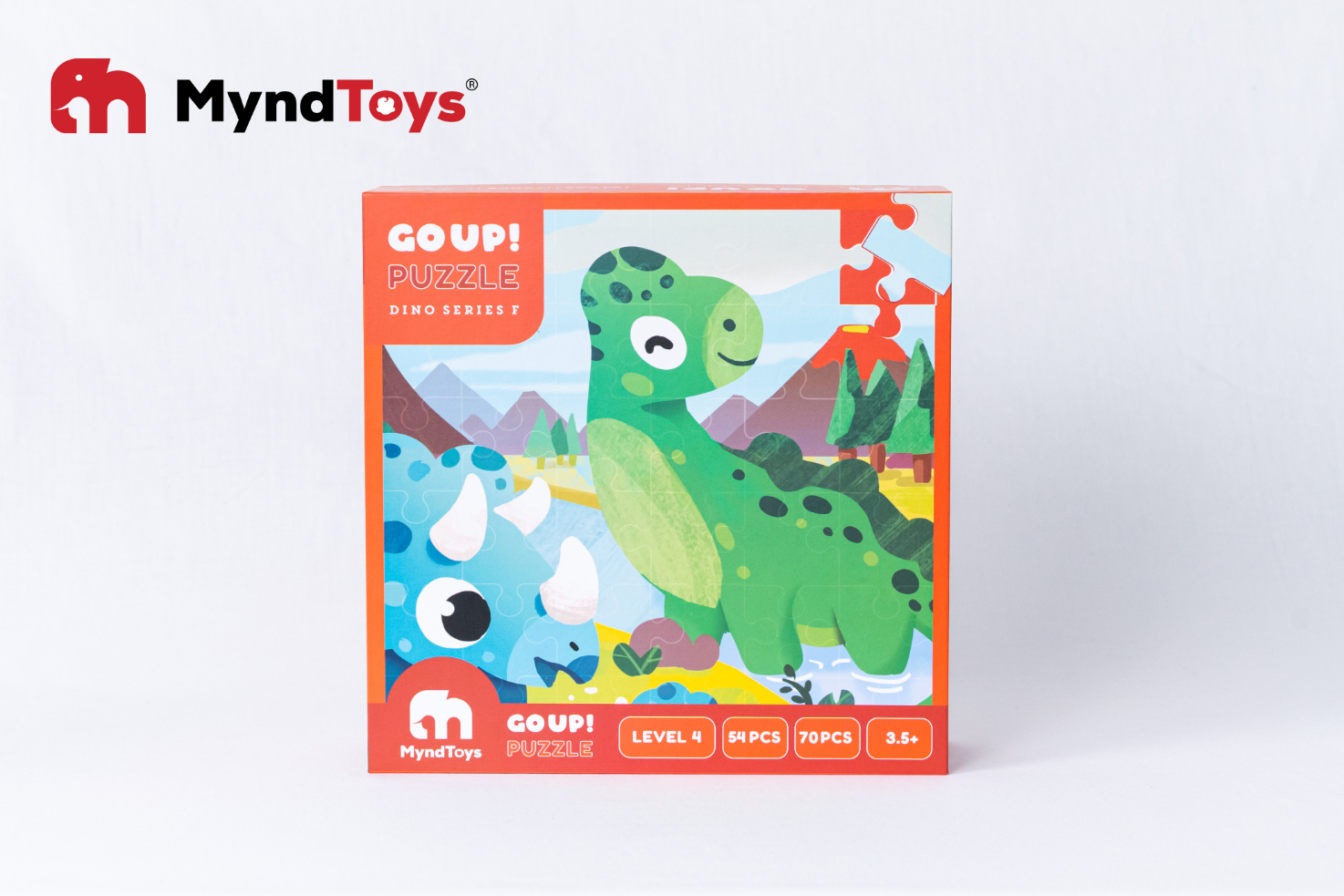 Đồ chơi xếp hình MyndToys - Go up Puzzle Level 4 - Dino Series F