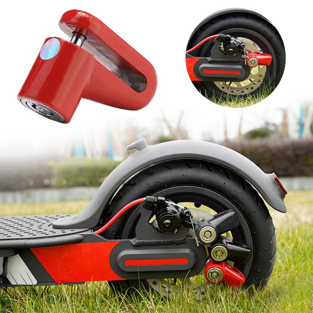 Khóa xe tay ga Khóa xe đạp Khóa đĩa chống trộm Khóa với dây thép cho Xiaomi M365 xe tay ga điện Color: Orange