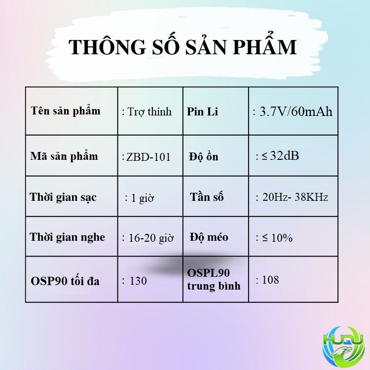 Tai nghe trợ thính thời trang Huqu ZDB-101