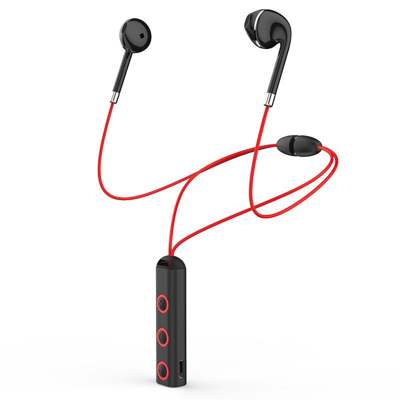 Giá thấp nhất giao ngay Tai nghe Bluetooth nút tai nghe nhạc không dây in-ear tai nghe chạy bộ thể thao treo tai đôi tai cổ treo quạt hút nam châm