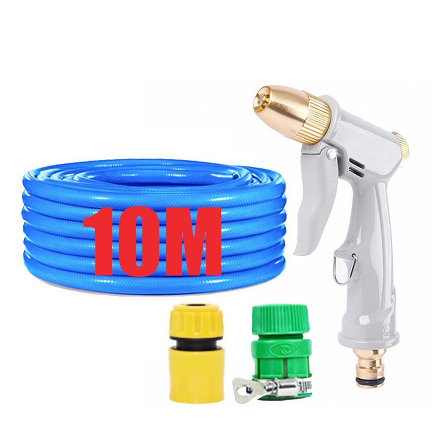 Bộ dây vòi xịt nước rửa xe, tưới cây tăng áp 3 lần, loại 7-10m  206846