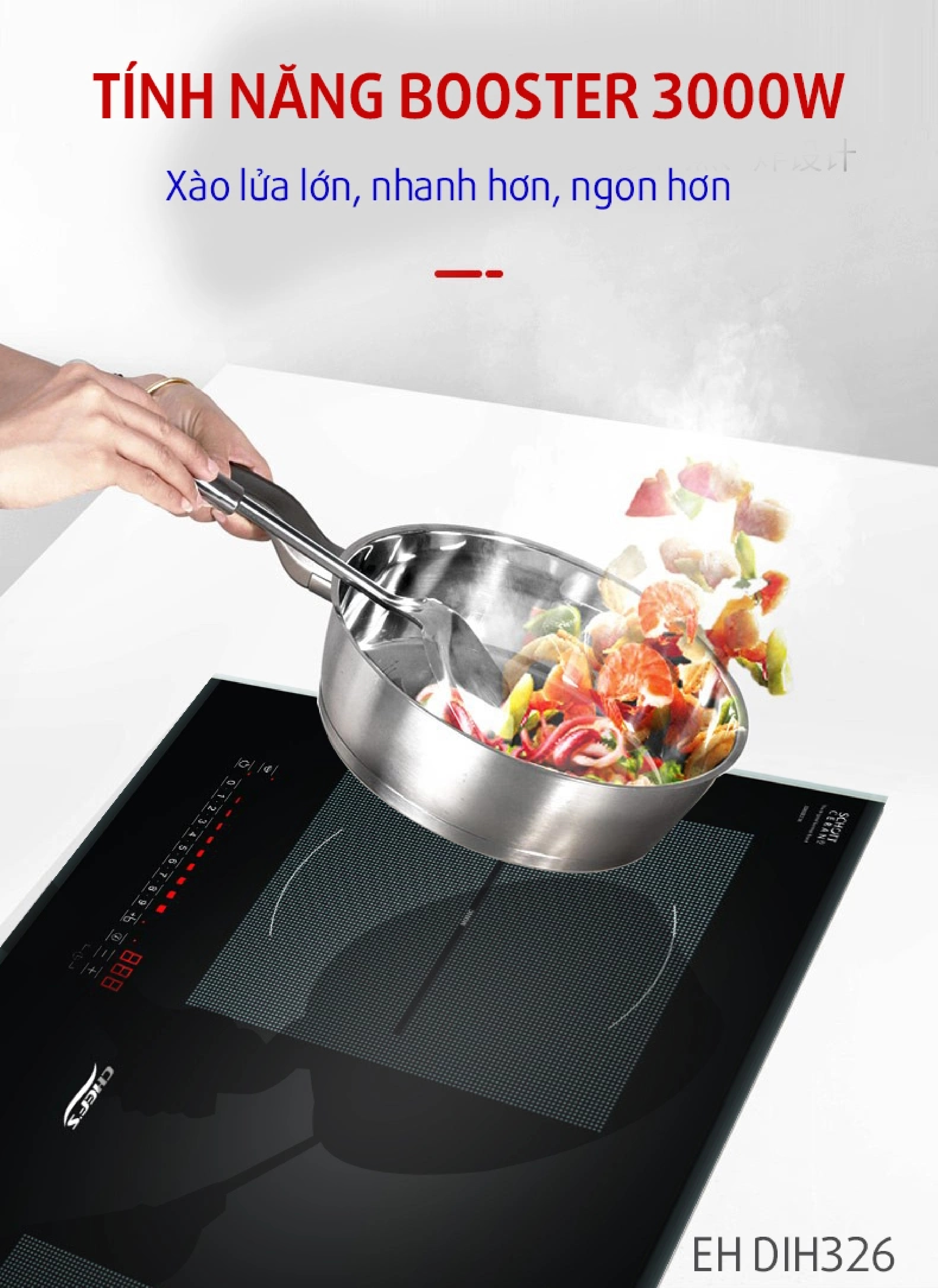 Bếp Điện Từ Chef's EH-DIH836. Hàng Chính Hãng