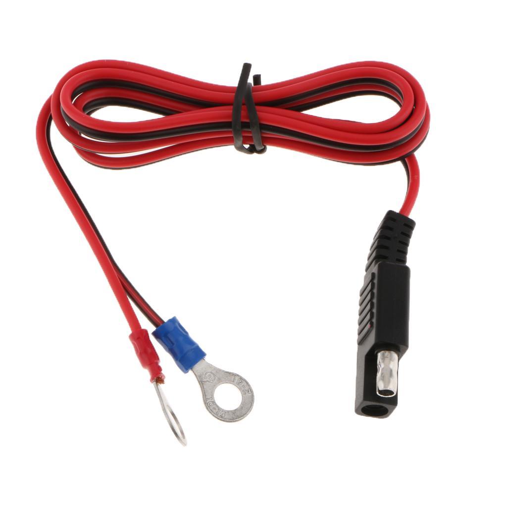 2x 1M 12V Battery Charger Terminal O Ring Connector Cable Output Connecting