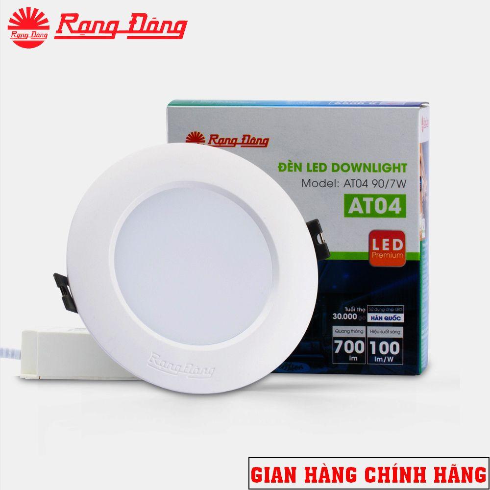 Đèn LED âm trần Rạng Đông AT04 BẢO HÀNH 24 THÁNG Đèn downlight 7W, 9W